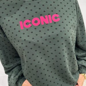 Sweat à Pois Iconic Kaki