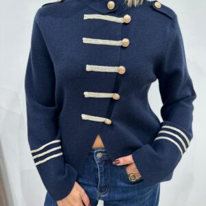 Veste Officier Marine à Boutons Dorés - Azélie