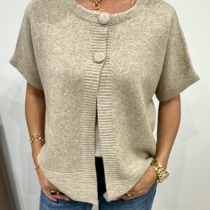 Gilet Poncho Boutonné - Aveline