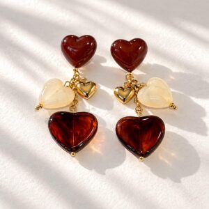 Boucles D'oreilles Coeurs - Isalie