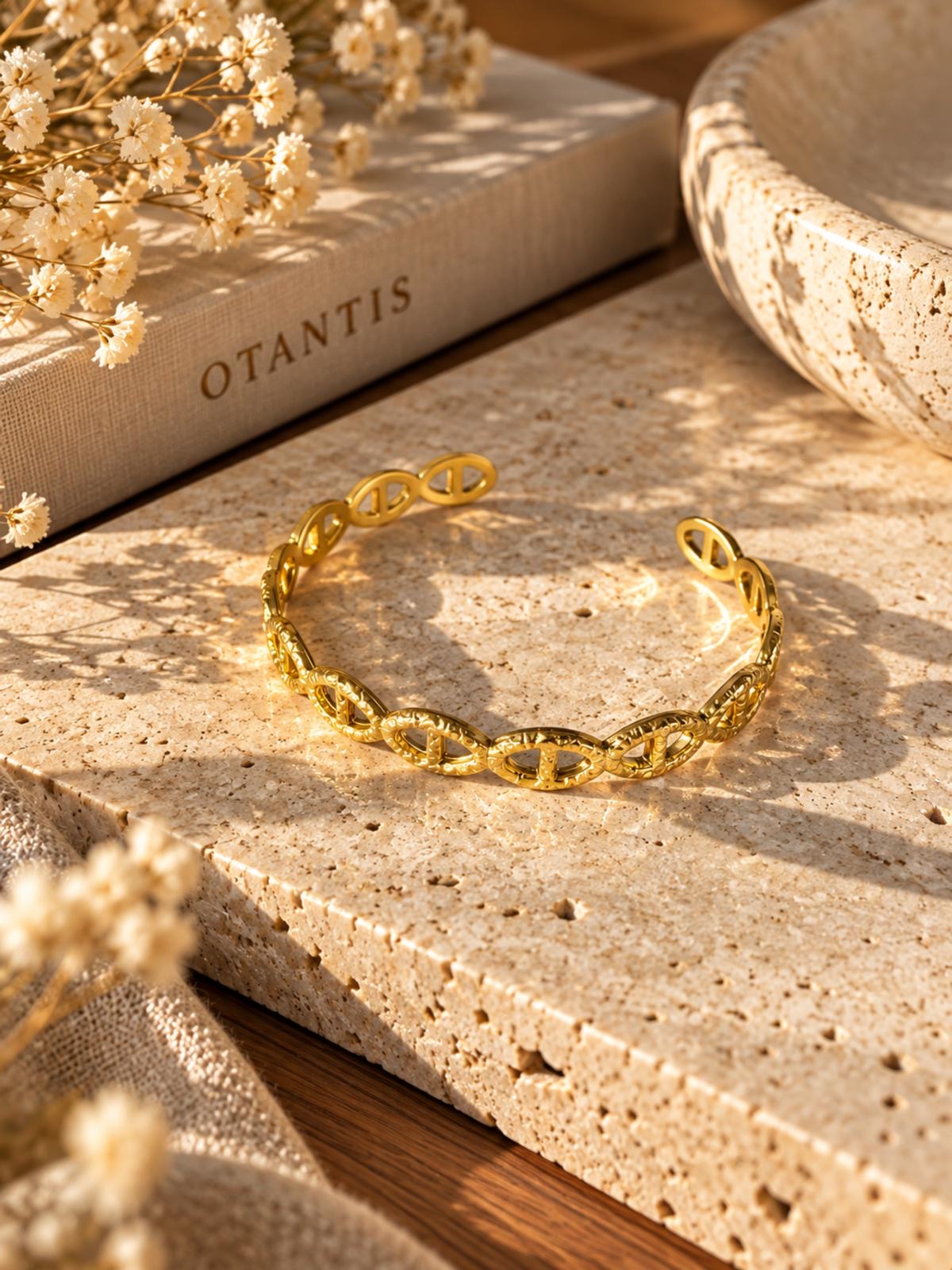 Bracelet Jonc Doré – Auréliane