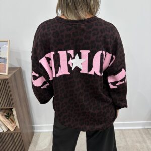 Sweat Oversize Leopard Self Love - Romy