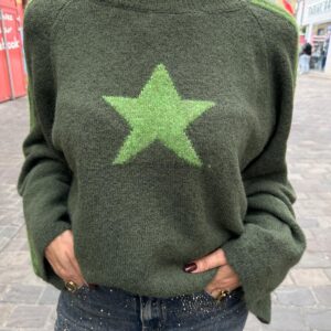 Pull Étoile Kaki & Vert - Apolline