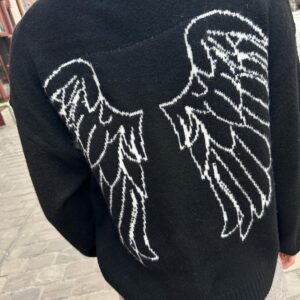 Pull Ailes D'ange Noir - Alixane
