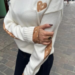 Pull Coeur Écru - Marilou