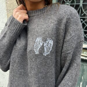 Pull Ailes D'ange Chocolat - Alixane