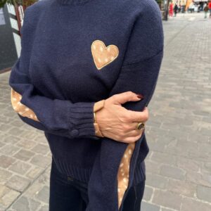 Pull Coeur Marine - Marilou