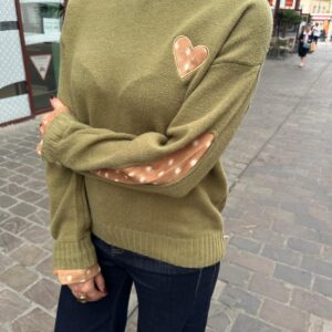 Pull Coeur Kaki - Marilou