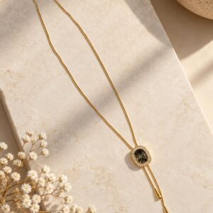 Collier Cravate Pierre - Aurore