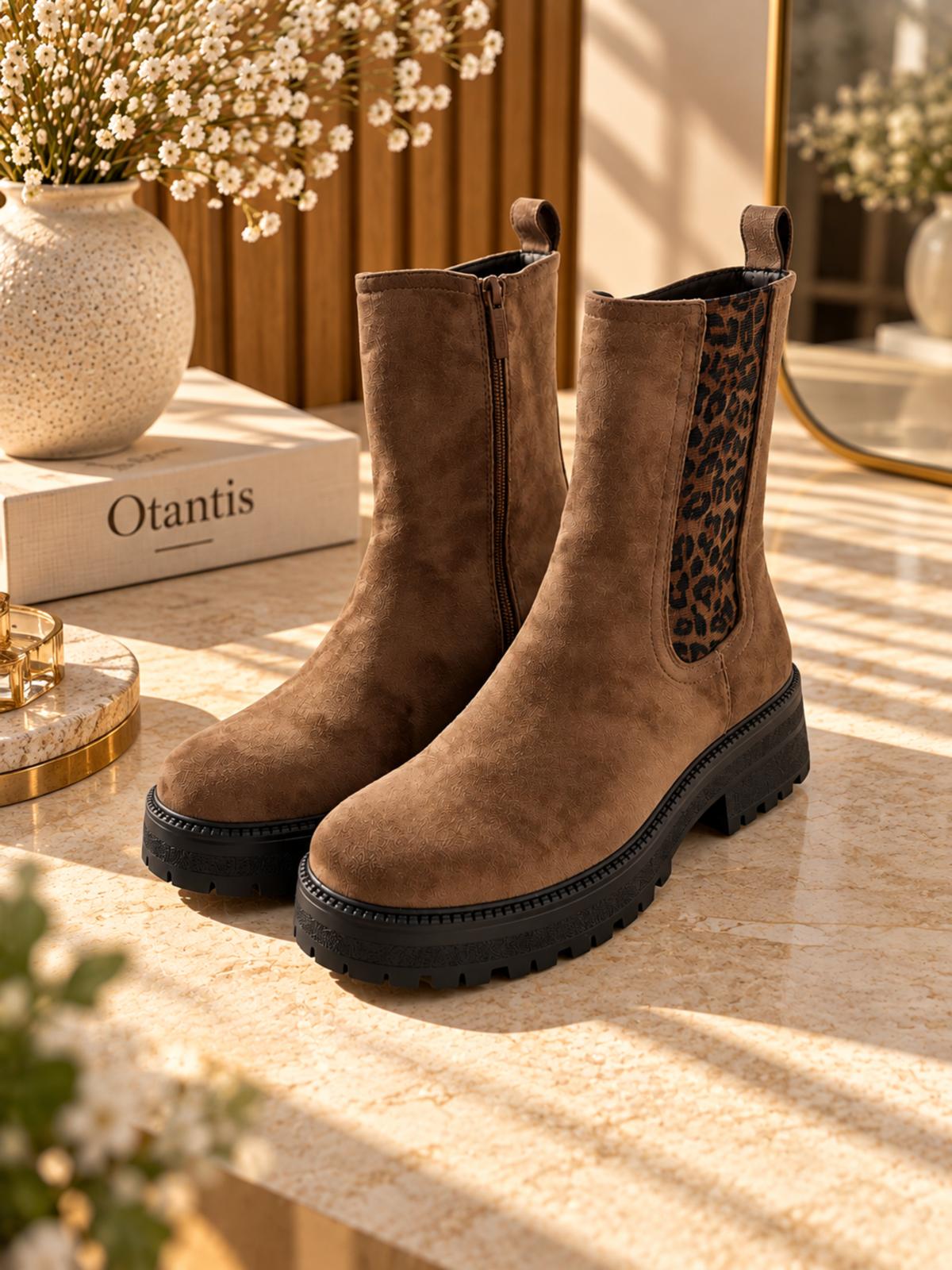Bottines Chelsea Léopard – Savannah