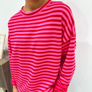 Marinière Oversize Rose & Fuchsia - Blandine