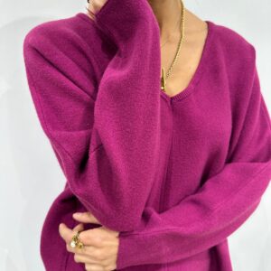 Pull Oversize Col V Violet - Bertille