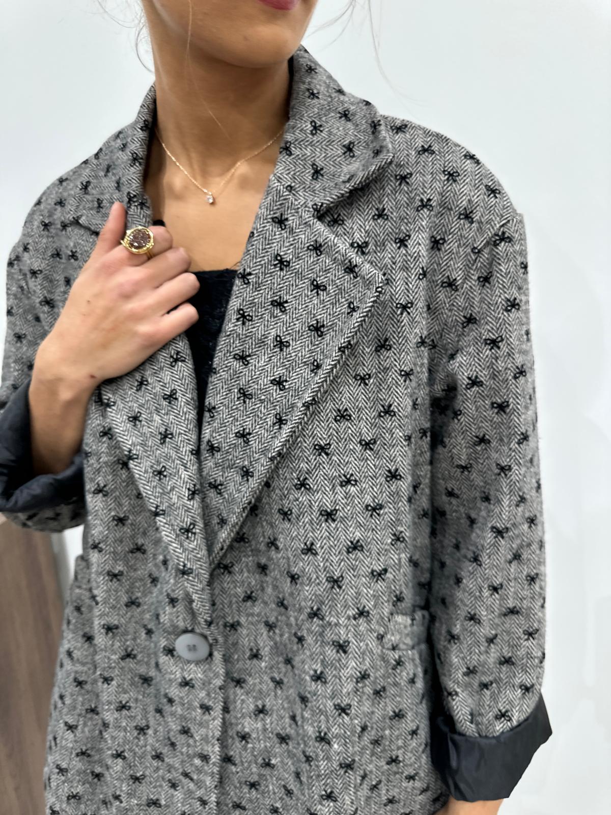 Veste Chevrons à Petits Noeuds – Rosalie