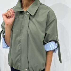 Veste Manches Retrousables Kaki - Coralie