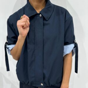 Veste Manches Retrousables Marine - Coralie