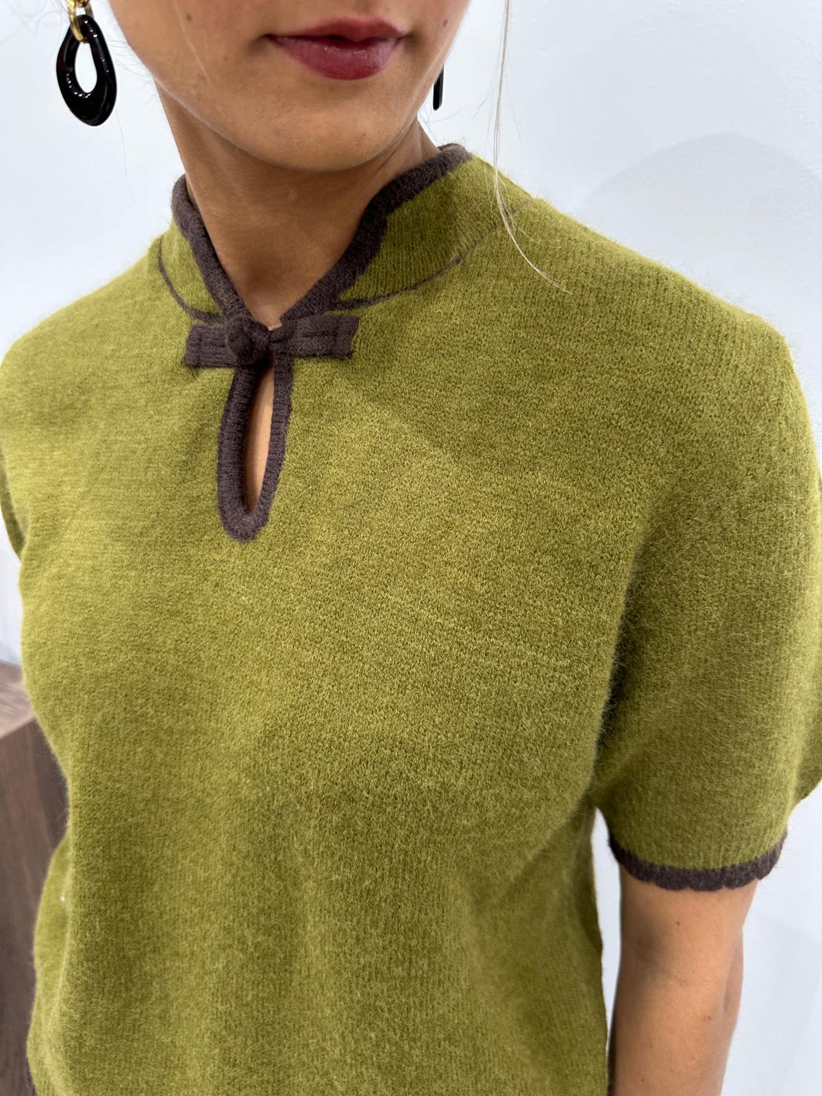 Pull Manches Courtes Col Fantaisie – Armance