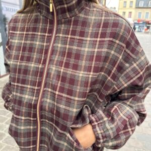 Veste à Carreaux Zippé - Camille