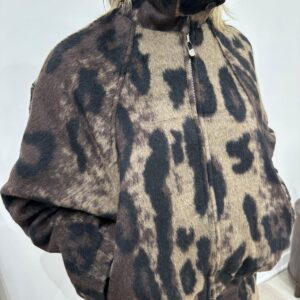 Veste Léopard à col Montant – Léopardine