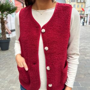 Gilet Sans Manches Effet Mouton – Eudoxie