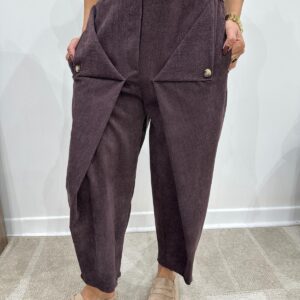 Pantalon à Plis Originaux Bordeaux – Auréline