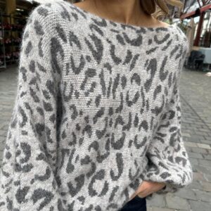 Pull Léopard Taupe et Chocolat – Corey