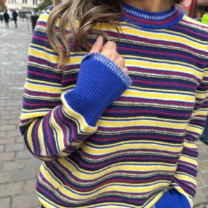 Pull Rayé Multicolore Bleu et Jaune – Irvin