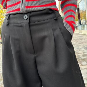 Bermuda Long Noir à Dentelle – Liorane